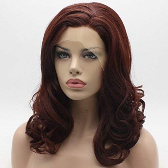MISSY 16” DARK AUBURN SHORT Lace Front Wig *NWT*💖